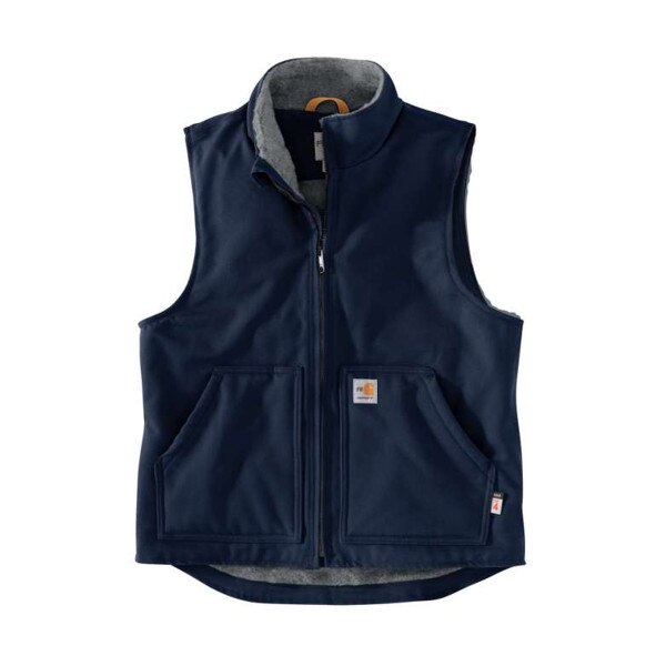 FR Duck Sherpa-Lined Vest in Navy